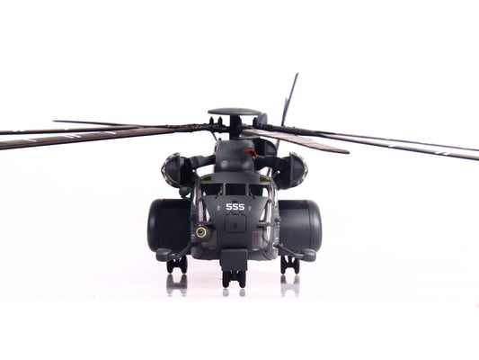 Sikorsky MH-53E Sea Dragon Helicopter "United States Navy Vanguard Tail Number 555" Dark Gray 1/72 Diecast Model by Panzerkampf-0