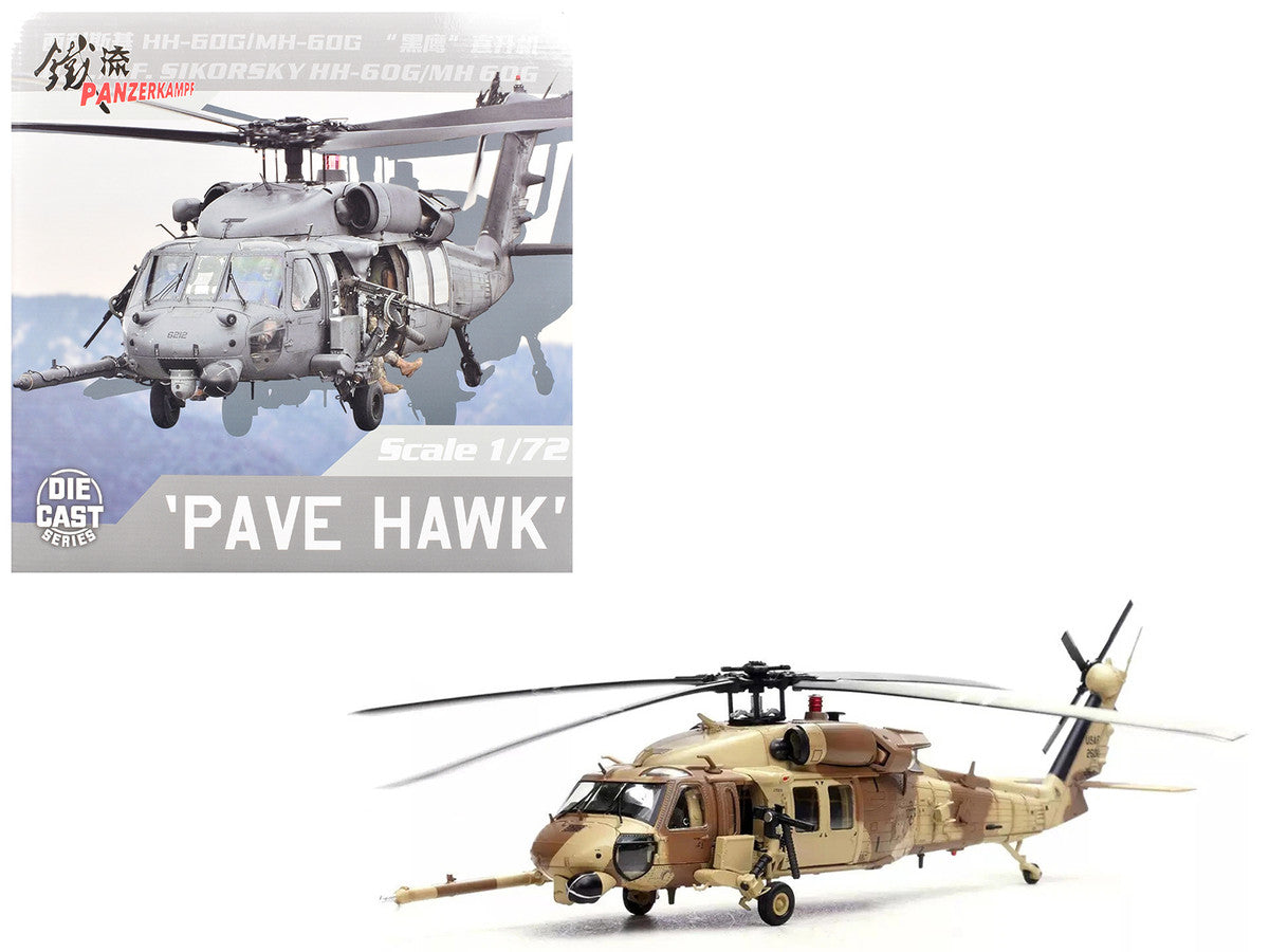 Sikorsky MH-60G Pave Hawk Helicopter "87-26011 1st SOW 55th SOS Kuwait Operation Desert Storm" (1991) United States Air Force 1/72 Diecast Model by Panzerkampf-0