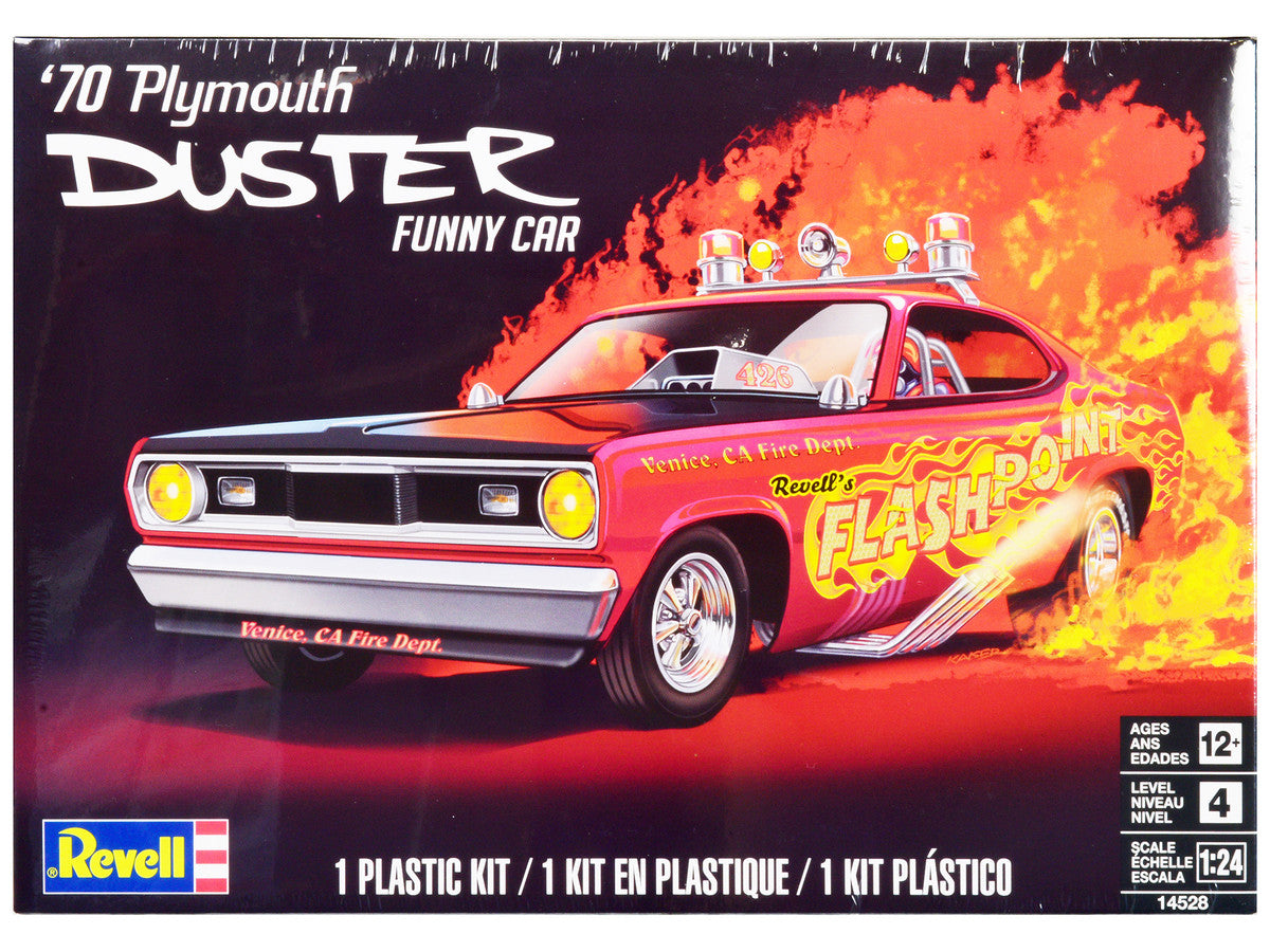 Level 4 Model Kit 1970 Plymouth Duster Funny Car 1/24 Scale Model by Revell-0
