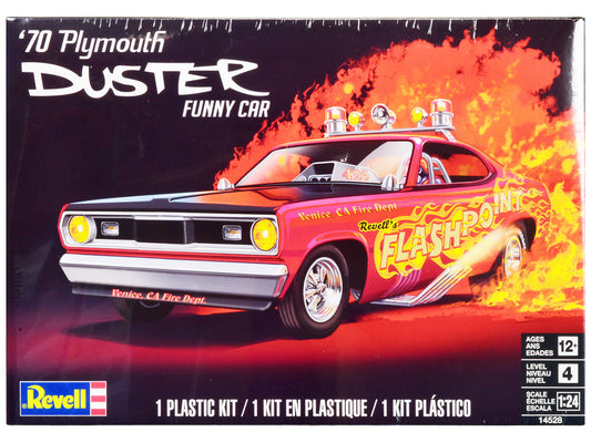 Level 4 Model Kit 1970 Plymouth Duster Funny Car 1/24 Scale Model by Revell-0
