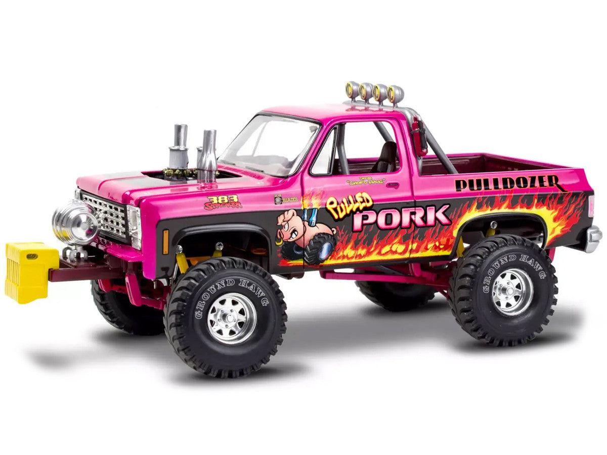 Level 4 Model Kit 1978 Chevrolet Blazer Pickup Truck "Pulled Pork Pulldozer" 1/24 Scale Model by Revell-1