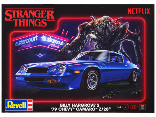 Level 4 Model Kit Billy Hargrove’s 1979 Chevrolet Camaro Z/28 "Stranger Things" (2016-Current) TV Series 1/24 Scale Model by Revell-0