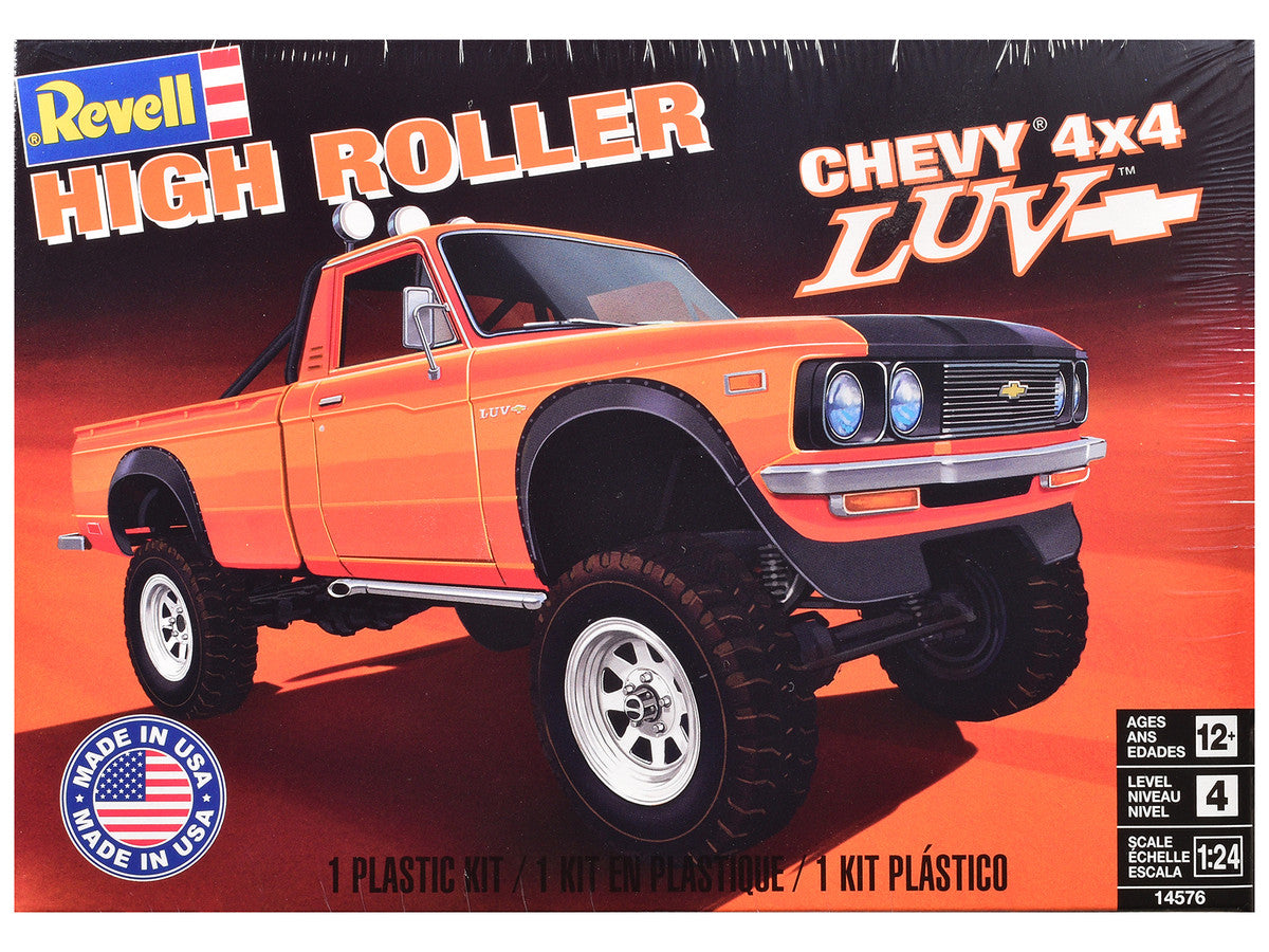 Level 4 Model Kit Chevrolet LUV 4x4 Pickup Truck "High Roller" 1/24 Scale Model by Revell-0