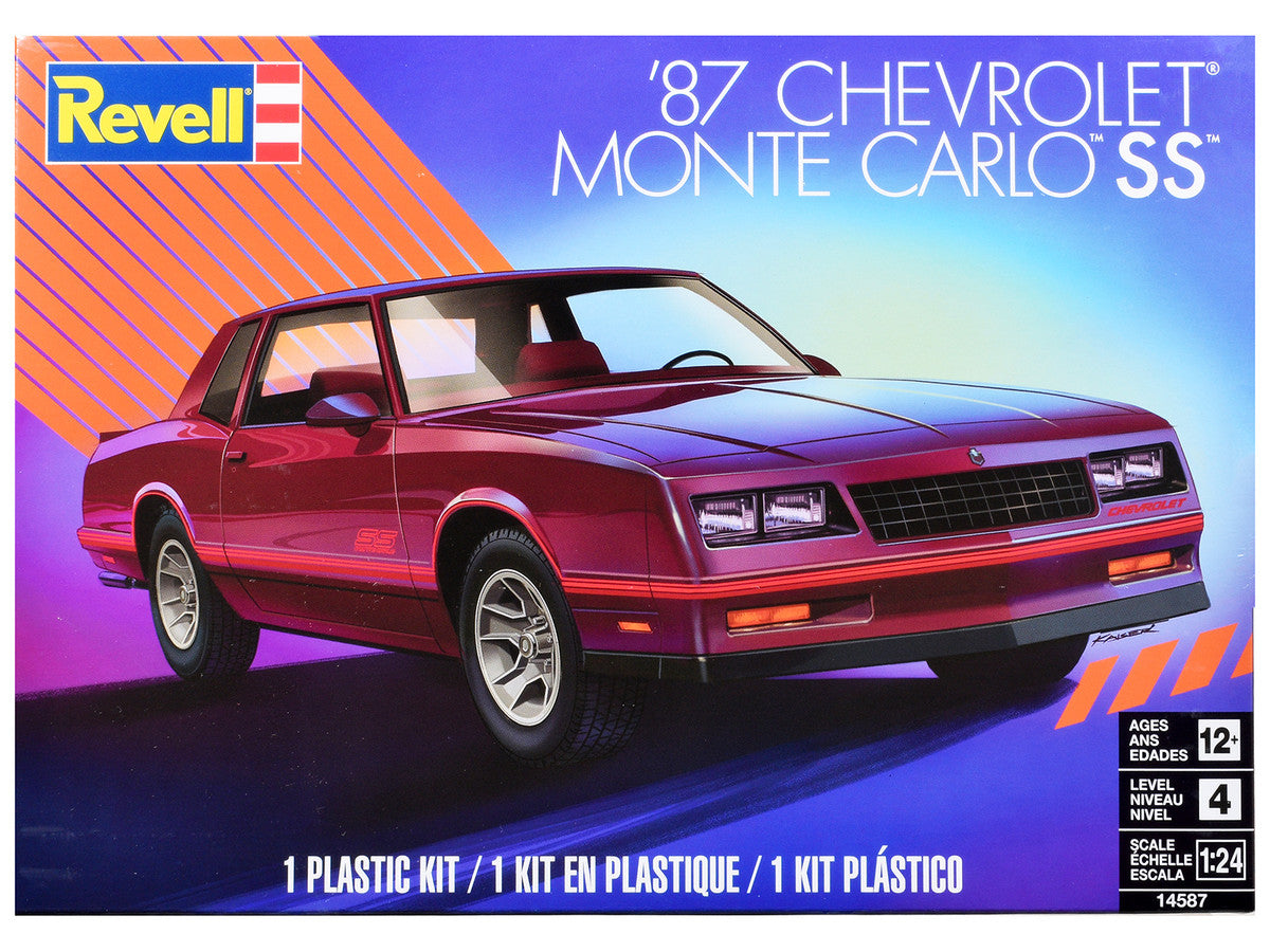 Level 4 Model Kit 1987 Chevrolet Monte Carlo SS 1/24 Scale Model by Revell-0