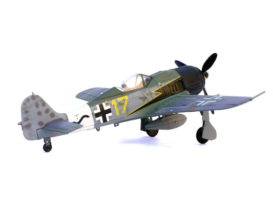 Focke-Wulf Fw 190A Aircraft "Yellow 17 24-Victory Ace Willi Unger 12./JG 3 Udet Germany" (1944) German Luftwaffe 1/72 Diecast Model Airplane by Legion-0
