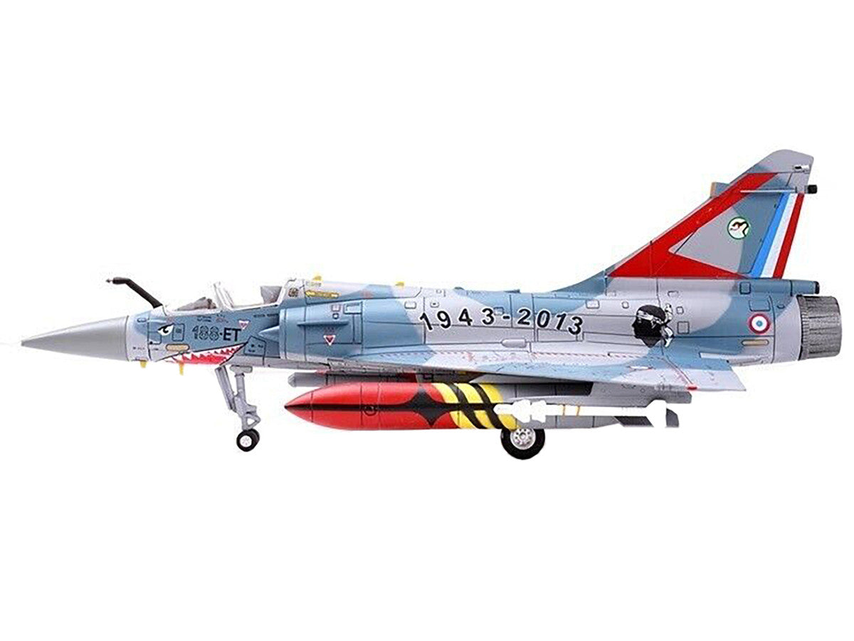 Dassault Mirage 2000-5F Fighter Aircraft "70th Anniversary of Corsica Squadron" French Air Force "Wing" Series 1/72 Diecast Model by Panzerkampf-4
