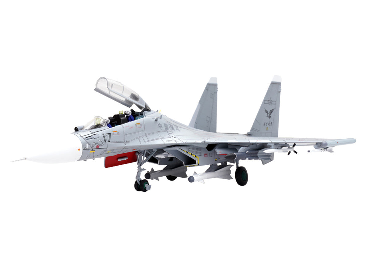 Sukhoi Su-30MKK Flanker-G Fighter Aircraft #17 "People's Liberation Army (PLA) Naval Aviation's Sea and Air Eagle Regiment" Chinese Air Force "Wing" Series 1/72 Diecast Model by Panzerkampf-3