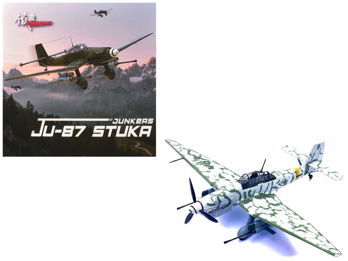 Junkers Ju 87G2 Stuka Bomber Aircraft "10.(Pz)/SG 2 Immelmann Markisch Friedland Pomerania" (1945) German Luftwaffe "Wing" Series 1/72 Diecast Model by Panzerkampf-0