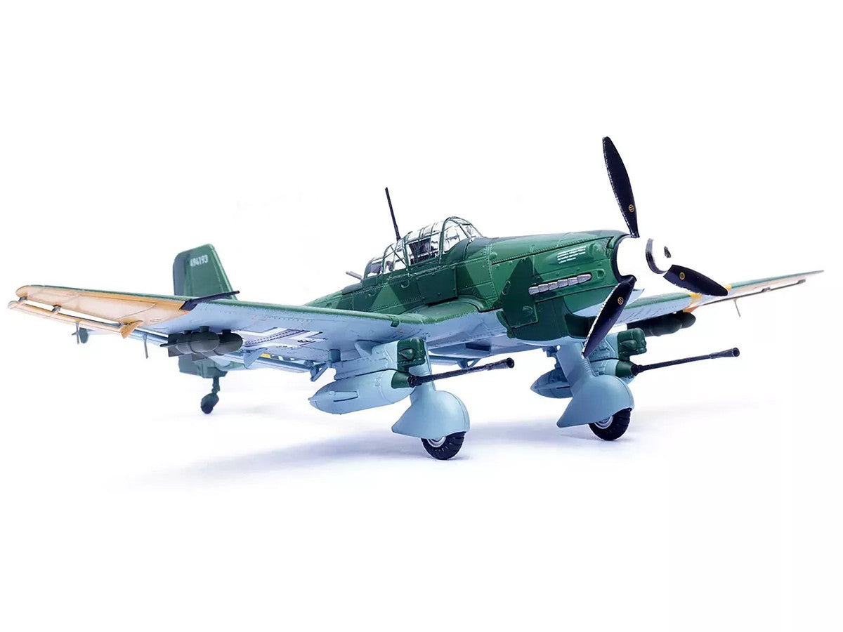 Junkers Ju 87G2 Stuka Bomber Aircraft "10.(Pz)/SG 2 Immelmann Oberst Hans-Ulrich Rudel Slovakia" (1944) German Luftwaffe "Wing" Series 1/72 Diecast Model by Panzerkampf-3