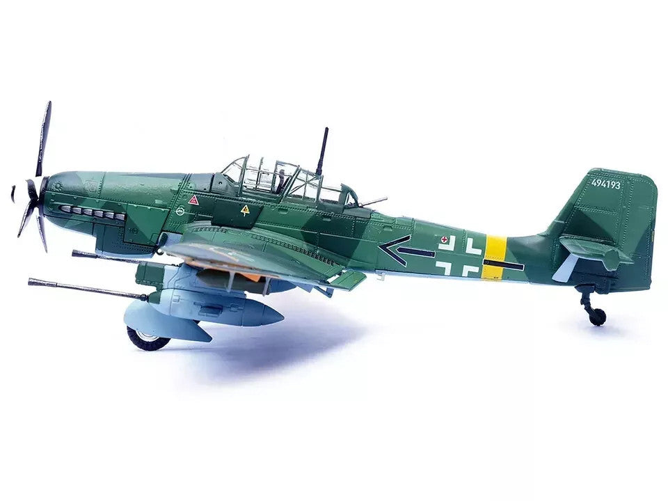 Junkers Ju 87G2 Stuka Bomber Aircraft "10.(Pz)/SG 2 Immelmann Oberst Hans-Ulrich Rudel Slovakia" (1944) German Luftwaffe "Wing" Series 1/72 Diecast Model by Panzerkampf-0