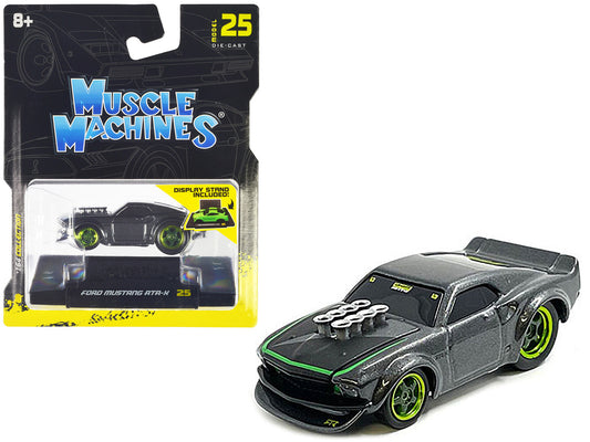 Ford Mustang RTR-X Gray Metallic 1/64 Diecast Model Car by Muscle Machines-0