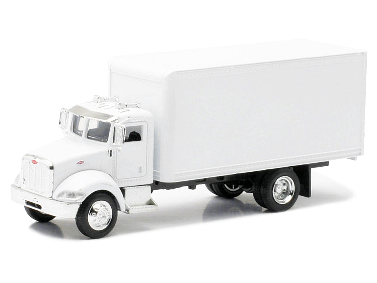 Peterbilt Utility 335 Box Truck White 1/43 Diecast Model by New Ray-0