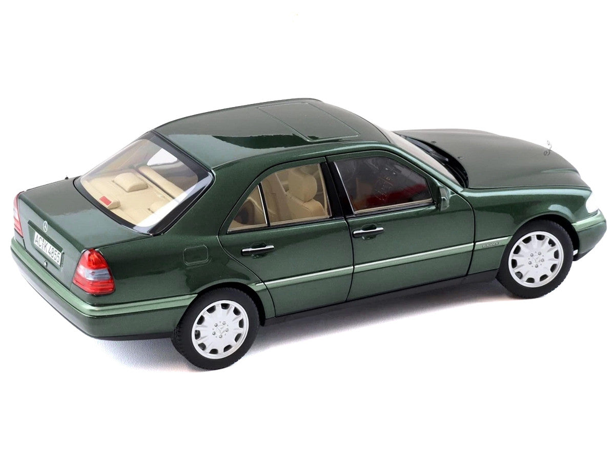 1993 Mercedes-Benz C-Class Malachite Green Metallic 1/18 Diecast Model Car by Norev-0