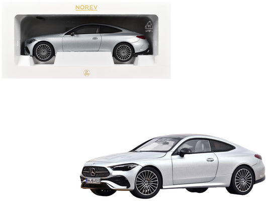 2024 Mercedes-Benz CLE Coupe Hightech Silver Metallic 1/18 Diecast Model Car by Norev-0