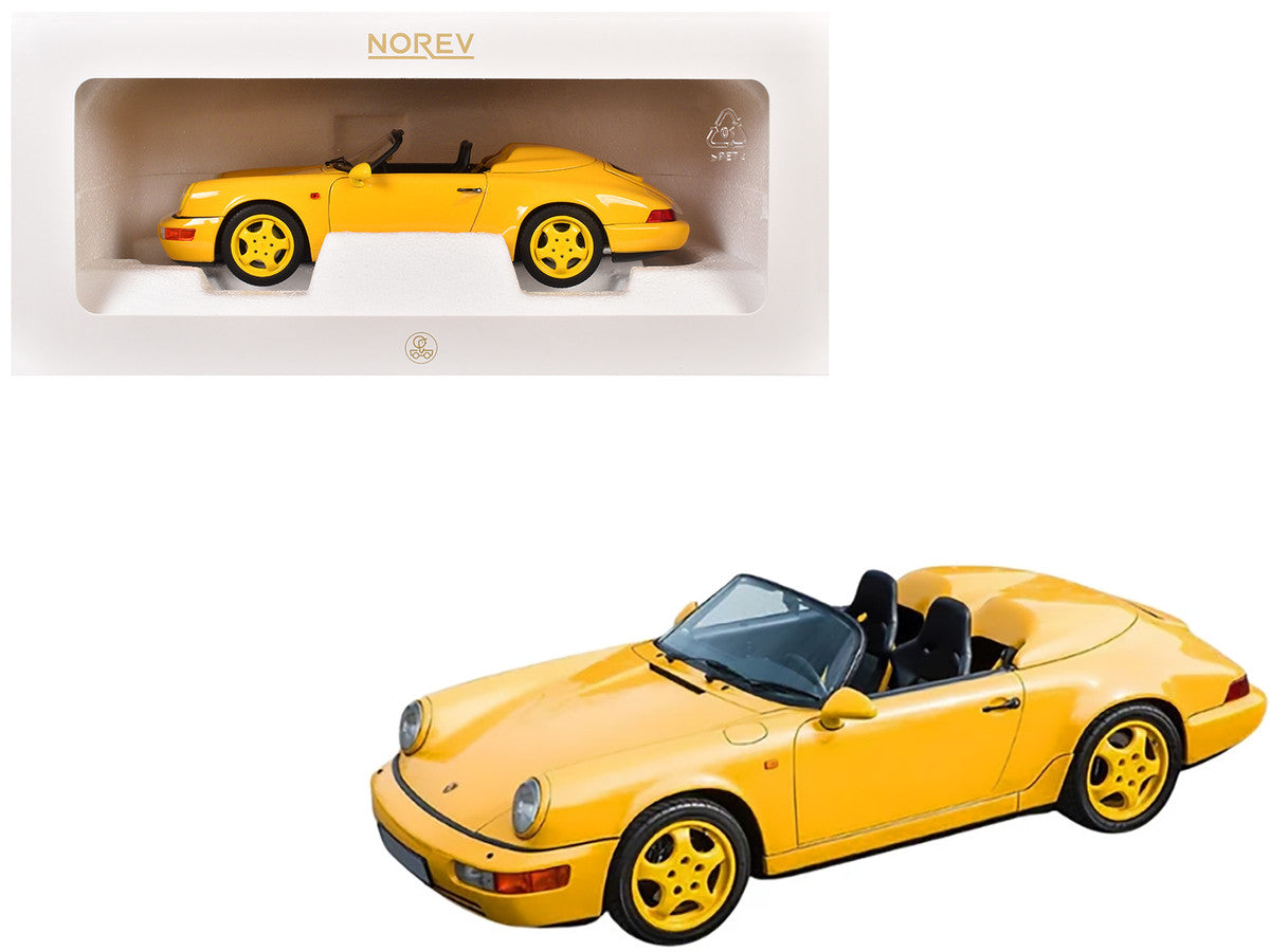 Porsche 911 Speedster Speed Yellow 1/18 Diecast Model Car by Norev-2