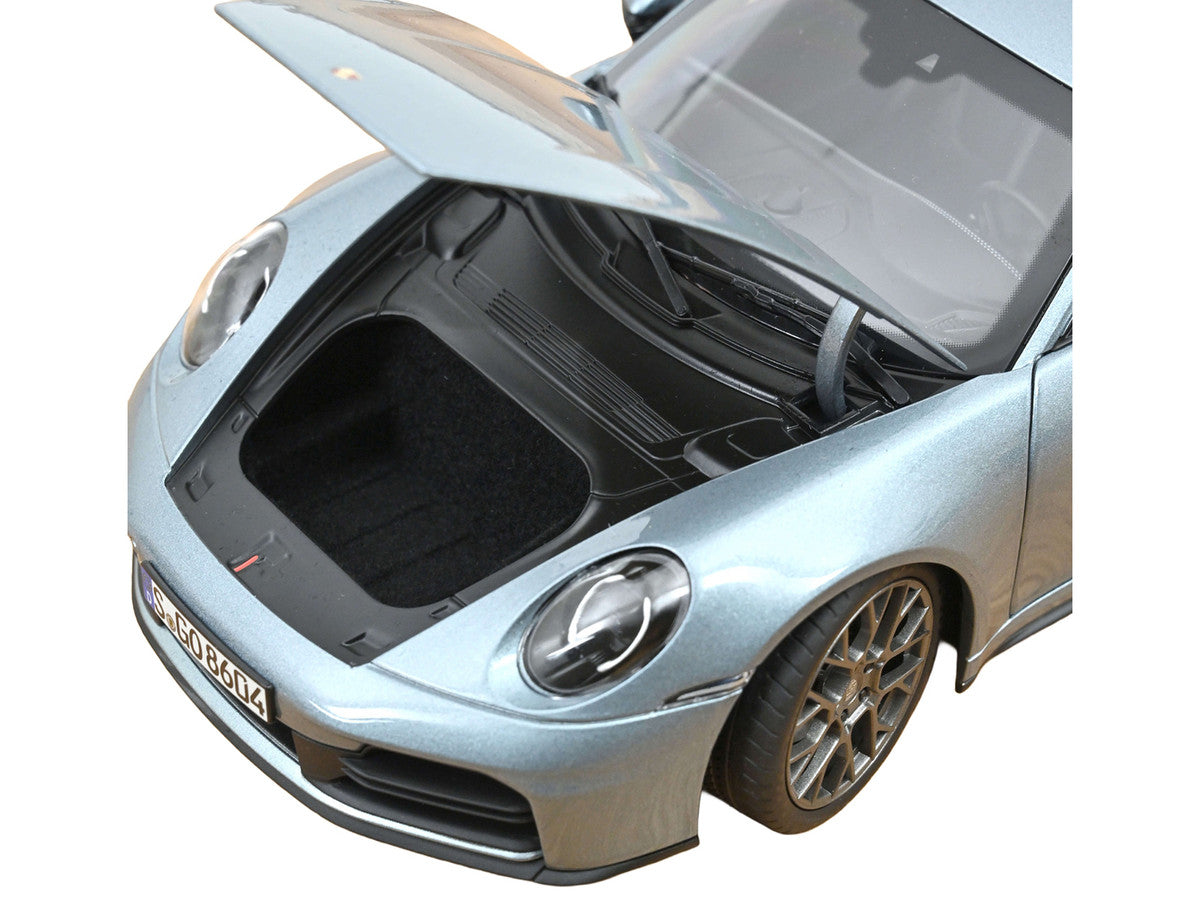 2024 Porsche 911 Carrera Polar Silver Metallic 1/18 Diecast Model Car by Norev-3