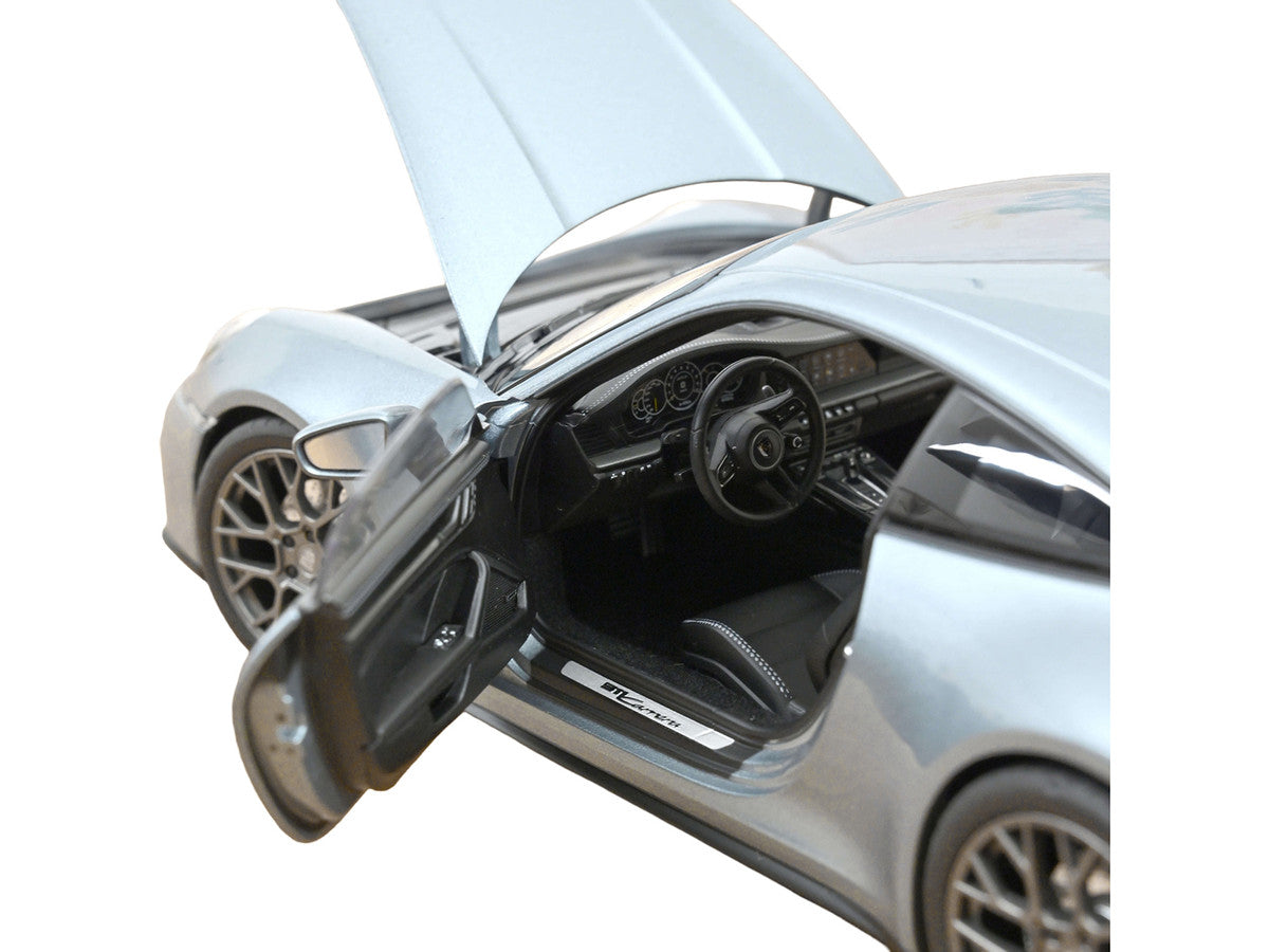 2024 Porsche 911 Carrera Polar Silver Metallic 1/18 Diecast Model Car by Norev-2
