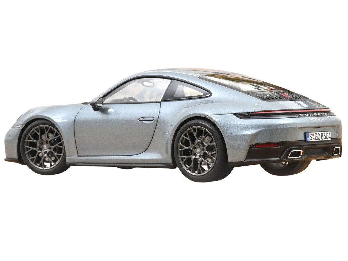 2024 Porsche 911 Carrera Polar Silver Metallic 1/18 Diecast Model Car by Norev-1