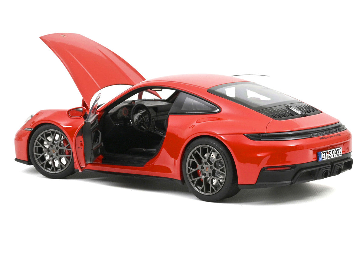 2024 Porsche 911 Carrera 4 GTS Guards Red 1/18 Diecast Model Car by Norev-1