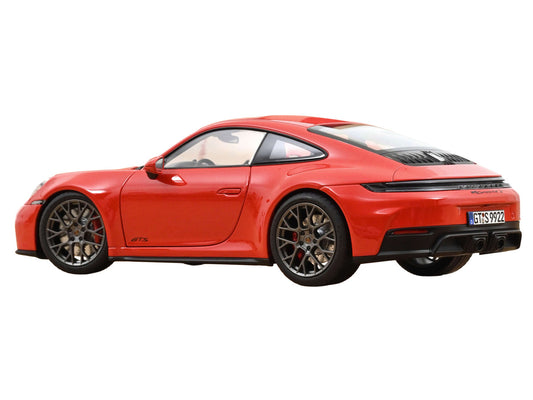 2024 Porsche 911 Carrera 4 GTS Guards Red 1/18 Diecast Model Car by Norev-0