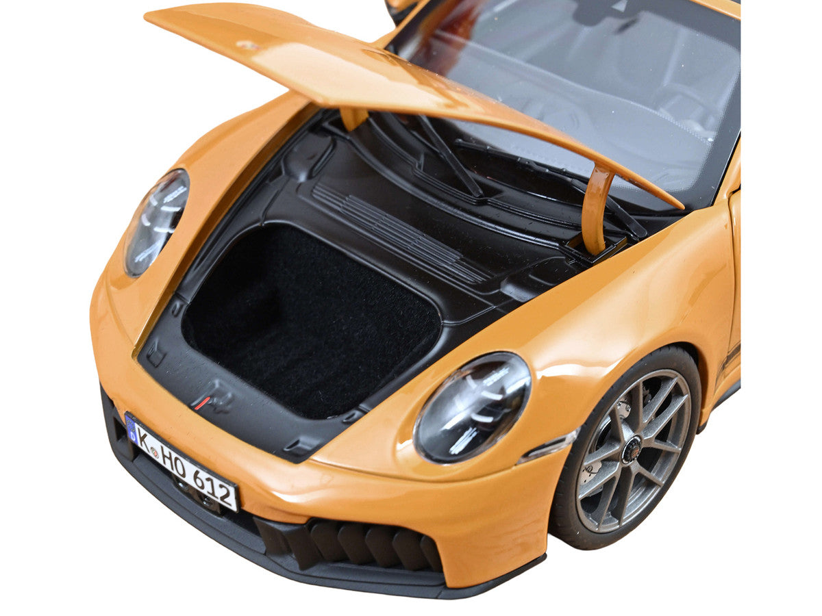 2024 Porsche 911 Targa Bahama Yellow with Black Stripes 1/18 Diecast Model Car by Norev-2