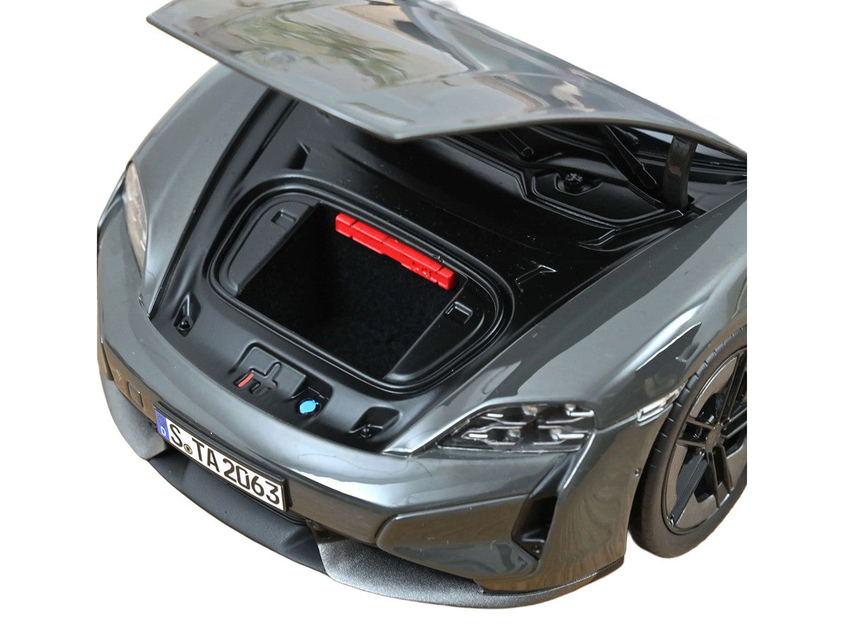 2024 Porsche Taycan Turbo S Slate Gray Neo 1/18 Diecast Model Car by Norev-2