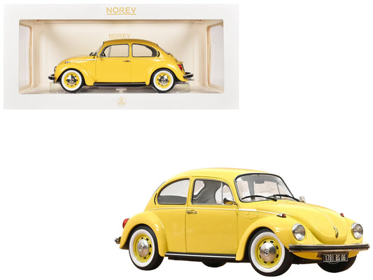 1973 Volkswagen 1303 Beetle Pastel Yellow 1/18 Diecast Model Car by Norev-0