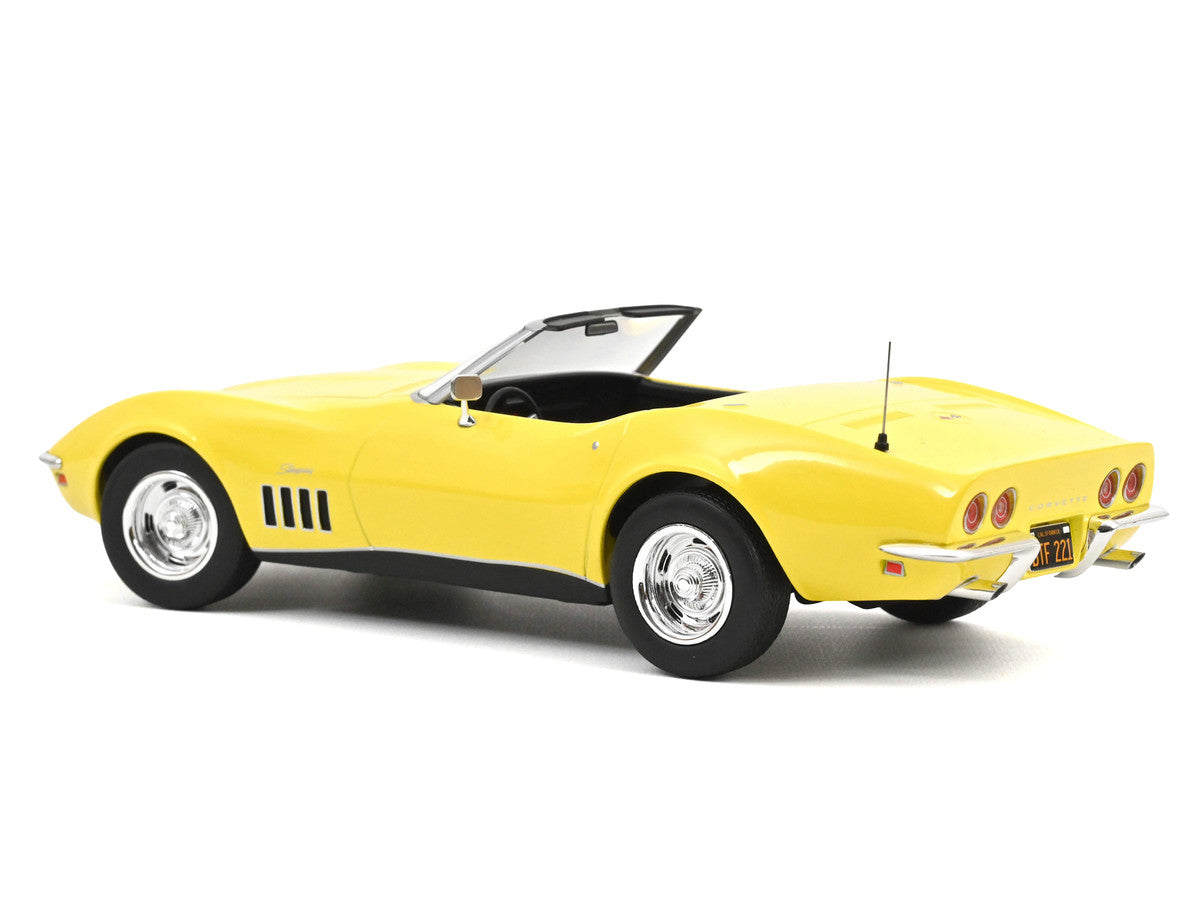 1969 Chevrolet Corvette Cabriolet Daytona Yellow 1/18 Diecast Model Car by Norev-0