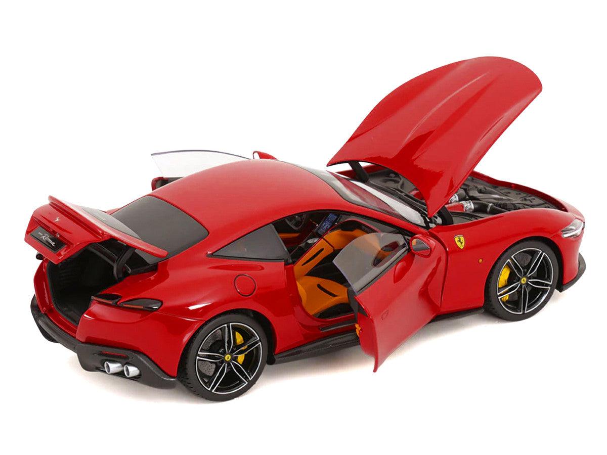 2019 Ferrari Roma Red with Orange Interior 1/18 Diecast Model Car by Polistil-2