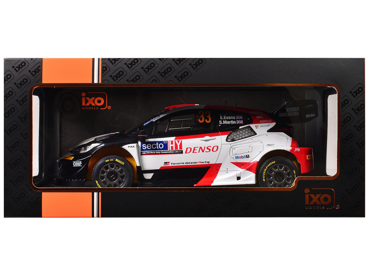 Toyota GR Yaris Rally1 Hybrid #33 Elfyn Evans - Scott Martin Winner "Rally Finland" (2023) 1/18 Diecast Model Car by IXO Models-2
