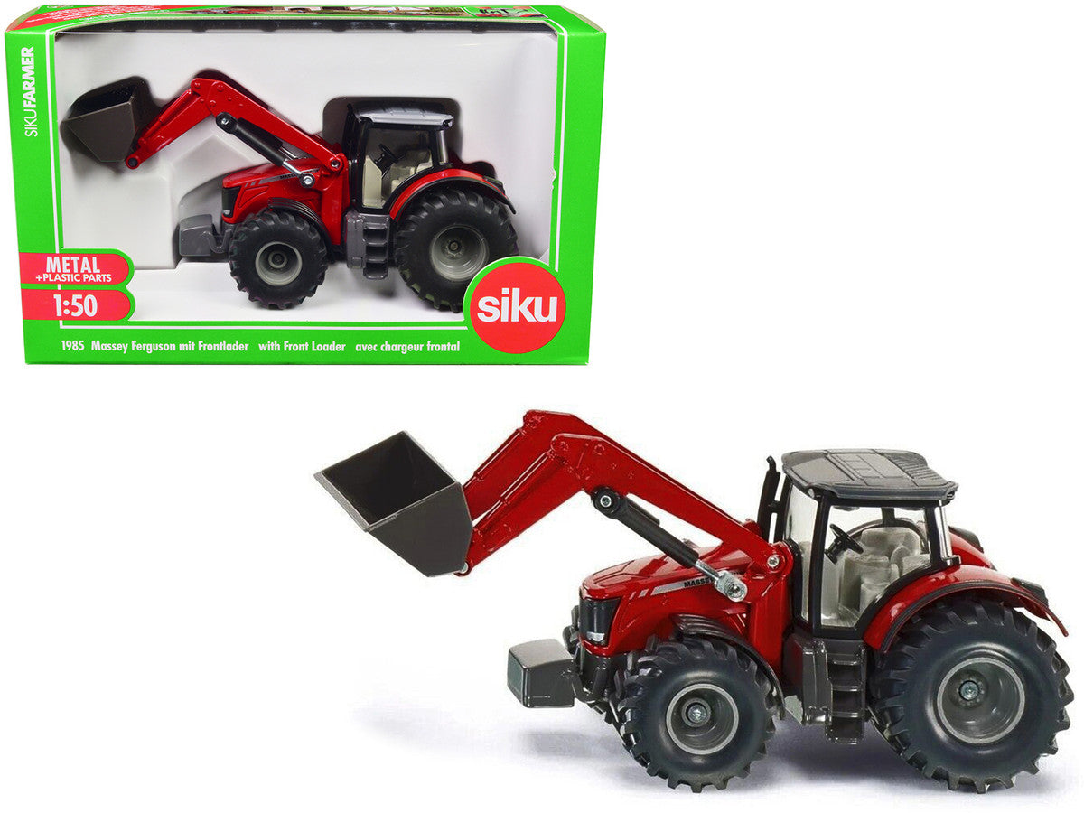 Massey Ferguson 8690 Tractor with Front Loader Red 1/50 Diecast Model by Siku-0