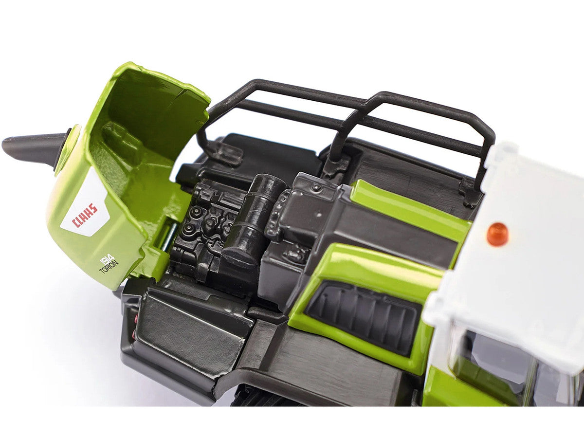 Claas Torion 1914 Wheel Loader Green and White 1/50 Diecast Model by Siku-2