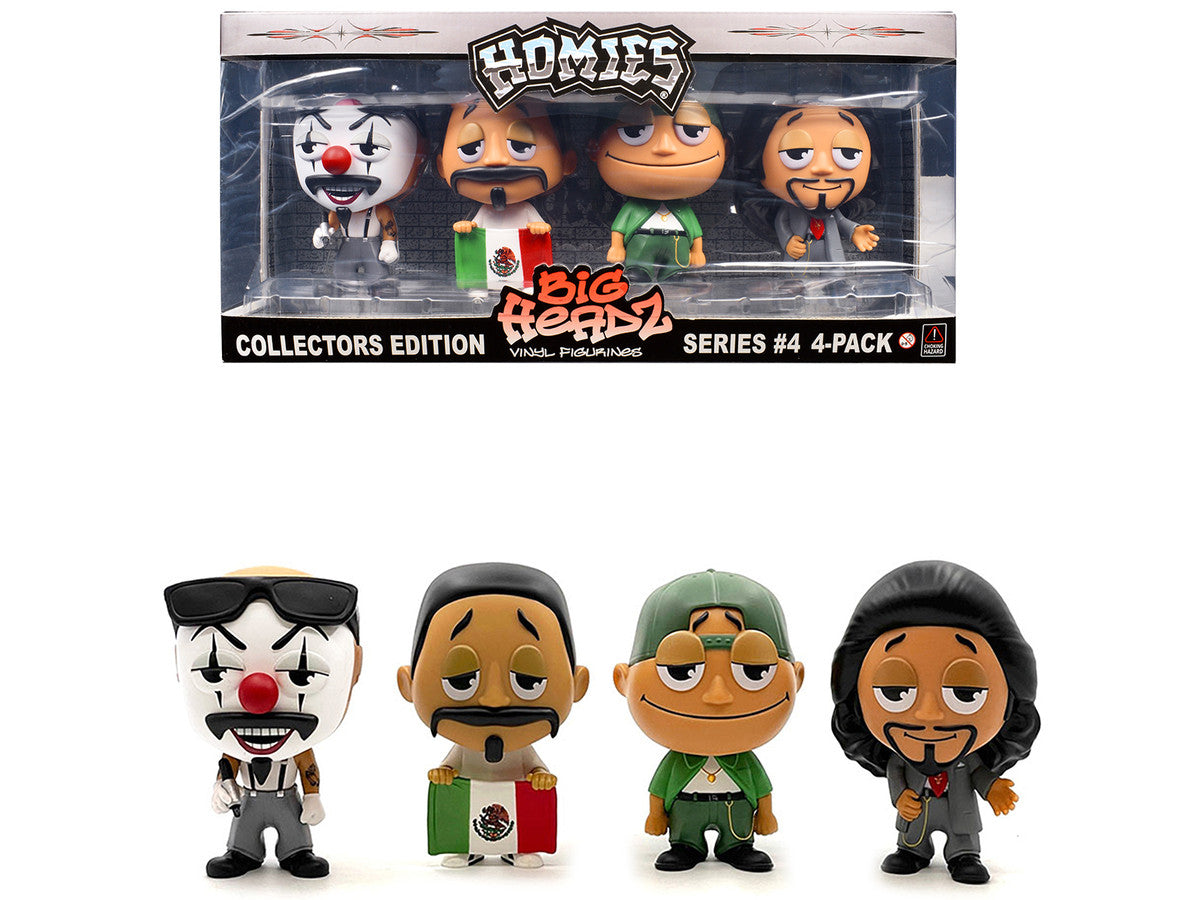 "Homies Big Headz" Series 4 Collector's Edition 4-Pack of Figures by Homies-4