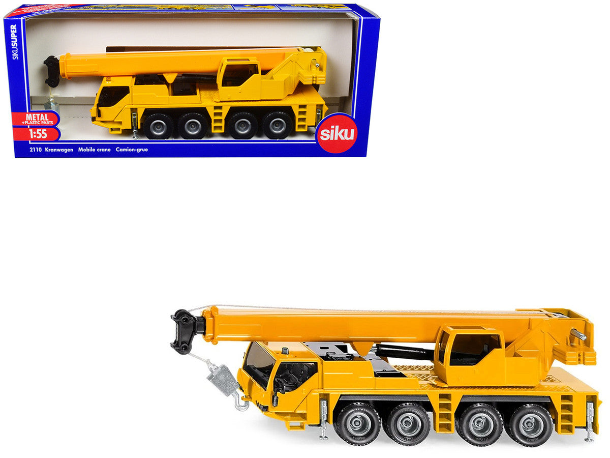 Mobile Crane Yellow 1/55 Diecast Model by Siku-0