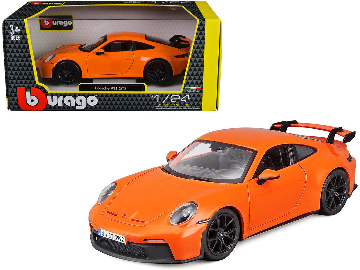 Porsche 911 GT3 Orange 1/24 Diecast Model Car by Bburago-0