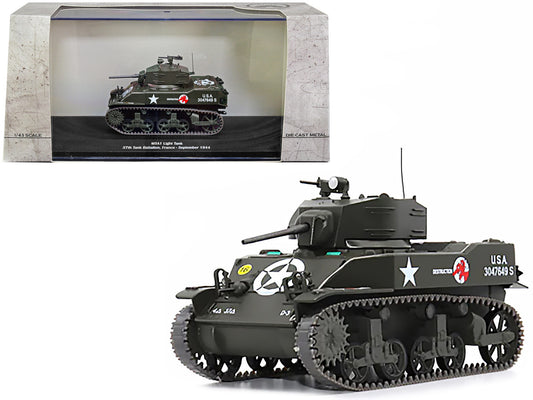 M5A1 Light Tank #16 "Destruction" "U.S.A. 37th Tank Battalion France September 1944" 1/43 Diecast Model by AFVs of WWII-0