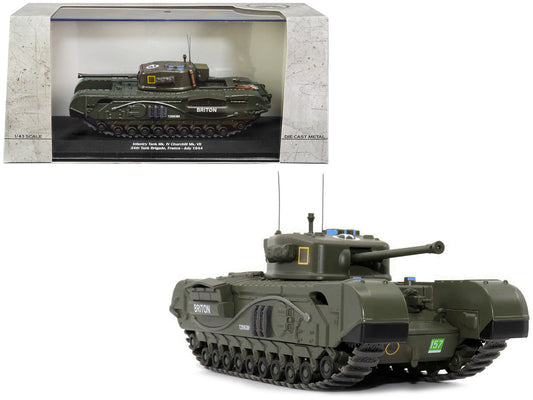 Infantry Tank Mk. IV Churchill Mk. VII "Briton" "UK 34th Tank Brigade France July 1944" 1/43 Diecast Model by AFVs of WWII-0