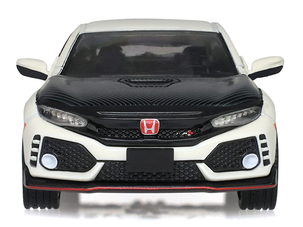 2018 Honda Civic Type-R (FK8) RHD (Right Hand Drive) Championship White with Carbon Hood "Tokyo Torque" Series 10 1/64 Diecast Model Car by Greenlight-3