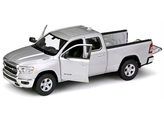 2019 RAM 1500 Pickup Truck Silver Metallic "NEX Models" Series 1/27 Diecast Model Car by Welly-0