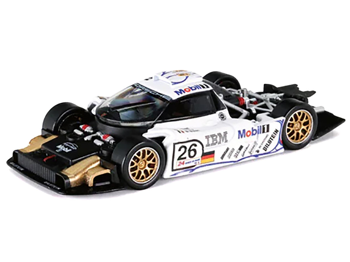 Porsche 911 GT1 #26 Allan McNish - Stephane Ortelli - Laurent Aiello "Porsche AG" Winner "24 Hours of Le Mans" (1998) 1/64 Diecast Model Car by Trends Hobby-3