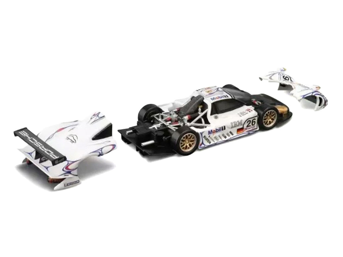 Porsche 911 GT1 #26 Allan McNish - Stephane Ortelli - Laurent Aiello "Porsche AG" Winner "24 Hours of Le Mans" (1998) 1/64 Diecast Model Car by Trends Hobby-1