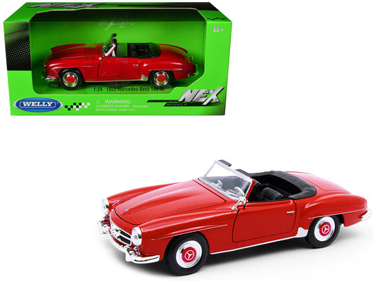 1955 Mercedes-Benz 190 SL Red "NEX Models" Series 1/24 Diecast Model Car by Welly-0