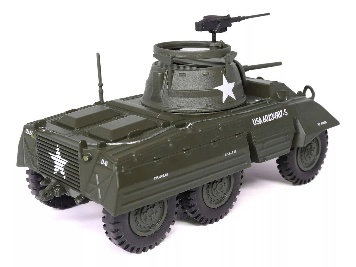 M8 Light Armored Car Olive Drab "United States Army" 1/43 Diecast Model by Militaria Die Cast-2