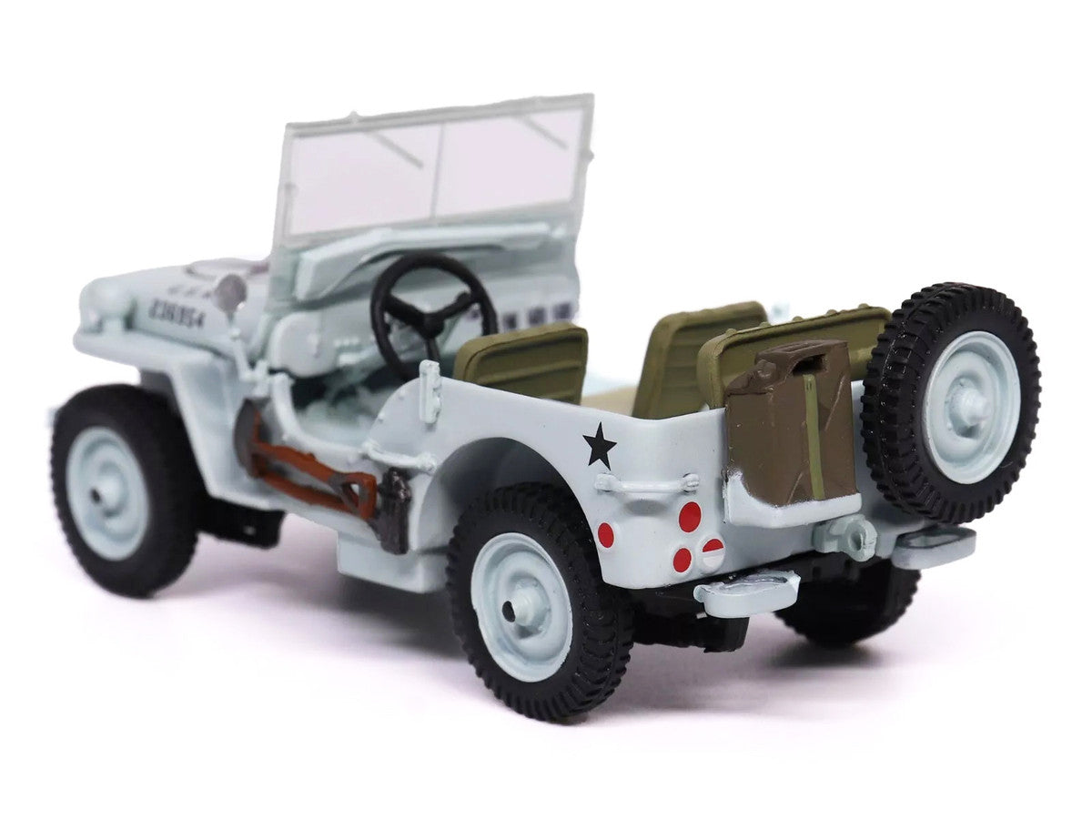 Willys Jeep 1/4-Ton Car Light Blue "United States Navy" 1/43 Diecast Model by Militaria Die Cast-2