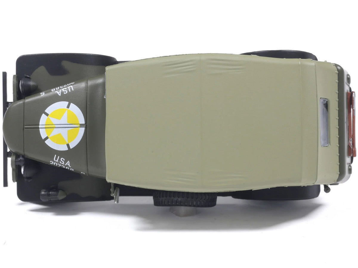 Dodge WC-6 Command Car with Canvas Top Olive Drab "2nd Armored Division France" (1944) United States Army 1/43 Diecast Model by Militaria Die Cast-4