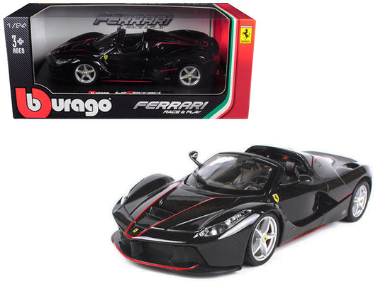 Ferrari LaFerrari F70 Aperta Black 1/24 Diecast Model Car by Bburago-0
