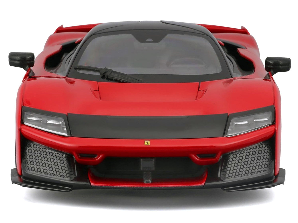 Ferrari F80 Red with Black Top "Race + Play" Series 1/24 Diecast Model Car by Bburago-2