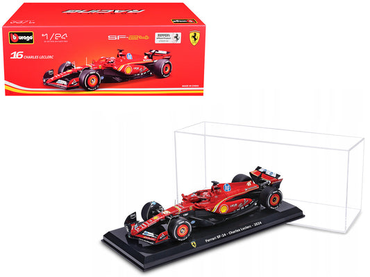 Ferrari SF-24 #16 Charles Leclerc Formula One F1 World Championship (2024) "Formula Racing" Series 1/24 Diecast Model Car by Bburago-0