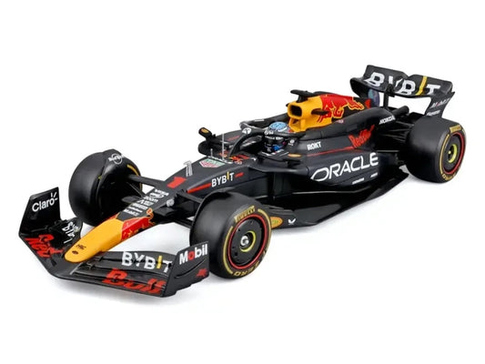 Red Bull Racing RB20 #1 Max Verstappen "Oracle" Winner Formula One F1 Championship "Drivers' Champion" (2024) with Display Case 1/24 Diecast Model Car by Bburago-0