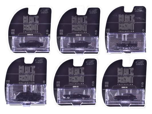 "Black Bandit" 6 piece Set Series 30 1/64 Diecast Model Cars by Greenlight-0